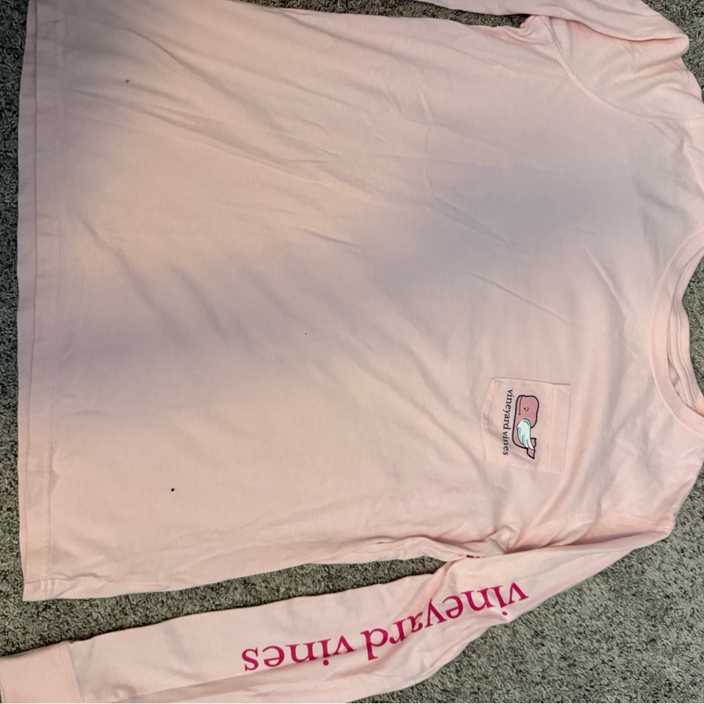 Vineyard Vines Light Pink Whale Logo Tee